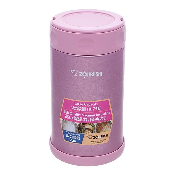 Пищевой термоконтейнер Zojirushi SW-FCE75PS 0.75л розовый